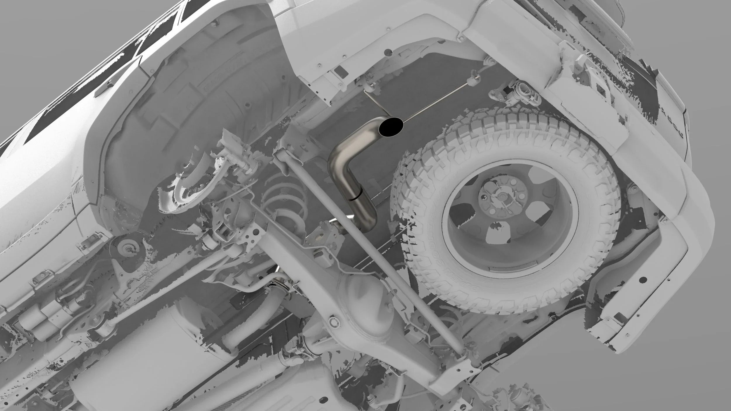 2024-Current Lexus GX550/Toyota Land Cruiser Titanium Axle Dump Exhaust