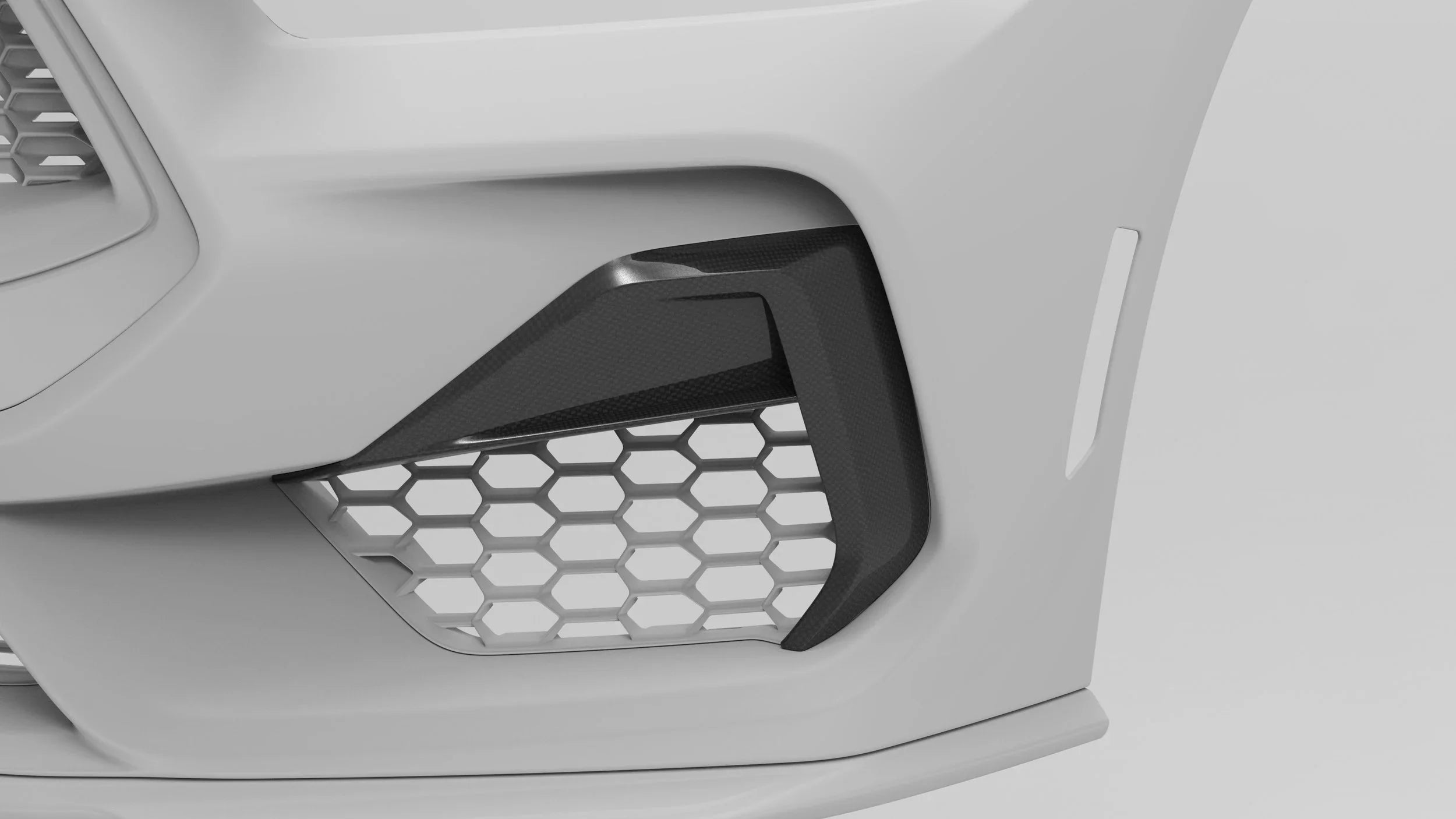 2024-Current Ford Mustang GT Dry Carbon Side Grille Trim Cover