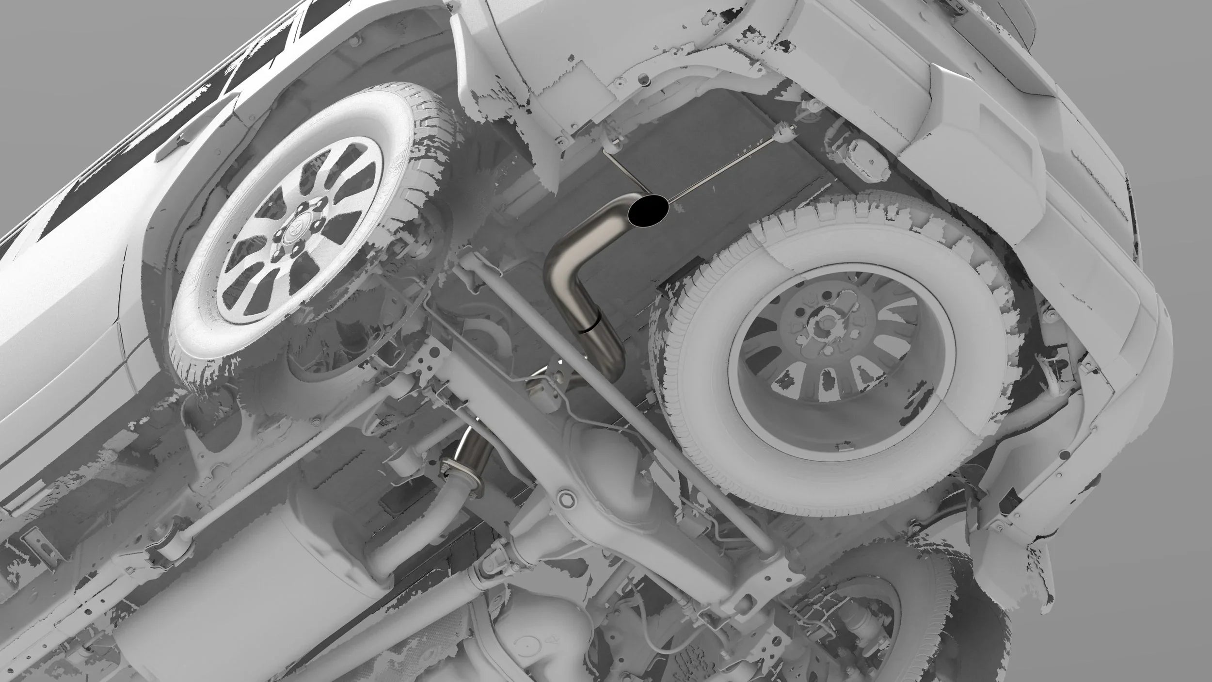 2024-Current Lexus GX550/Toyota Land Cruiser Titanium Axle Dump Exhaust