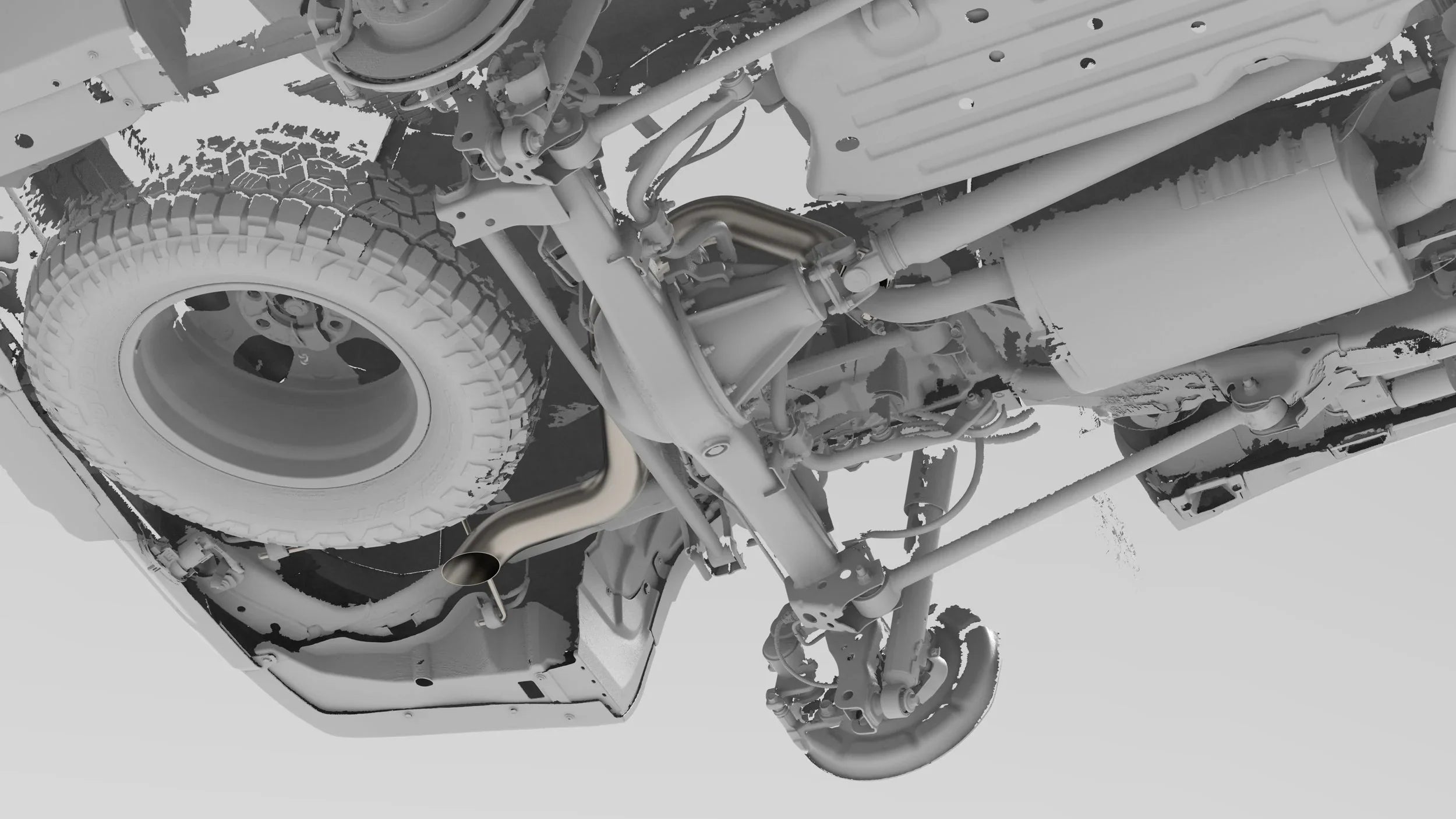 2024-Current Lexus GX550/Toyota Land Cruiser Titanium Axle Dump Exhaust