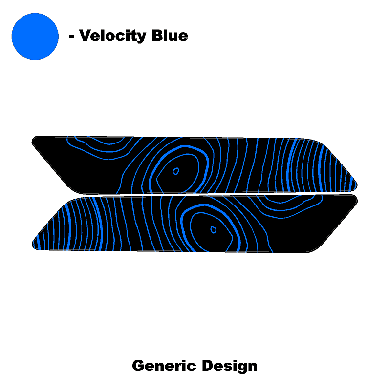 Topo Interior Rear Door Grab Handle Overlay Kit (Printed Series) - 2021+ Bronco 4 Door