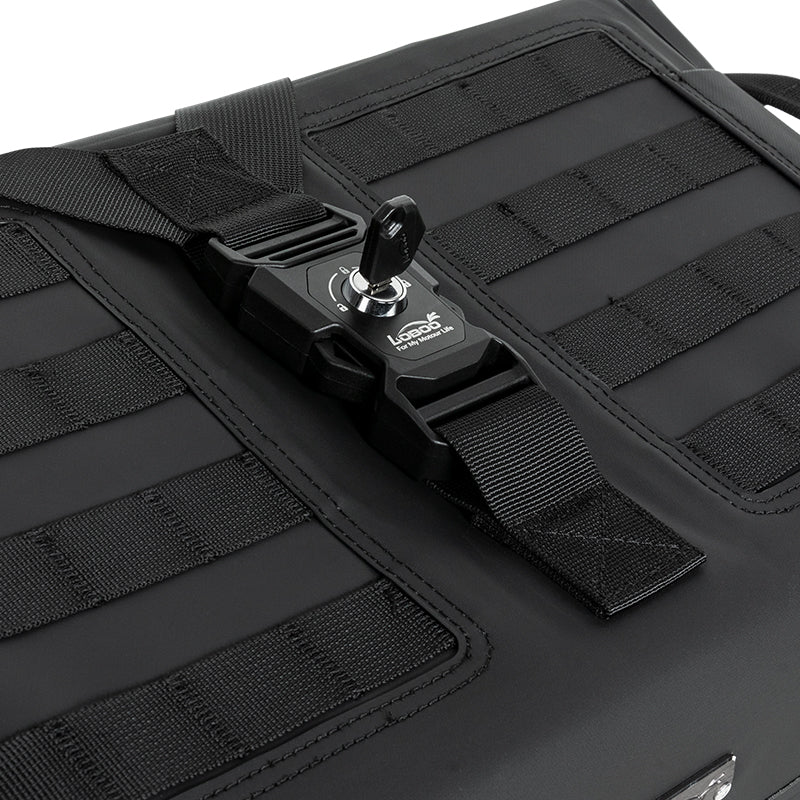 LOBOO Wanderer Series 30L+40L Dual-Purpose Waterproof Side Bags — IPX6 Rated, PP Support Board, Corner Protector, Exhaust-Avoid Design, Anti-Theft System (Requires LOBOO Side Racks)