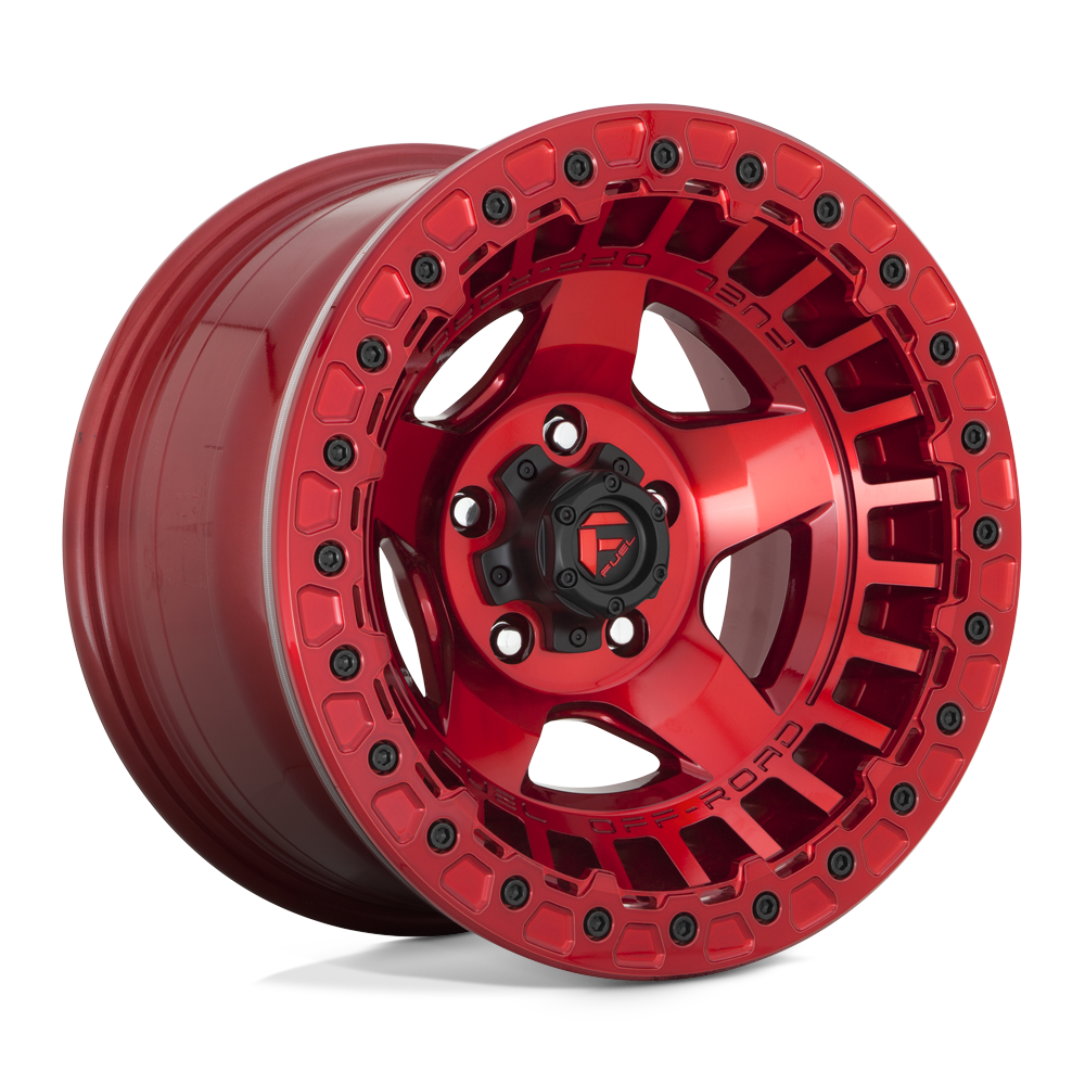 Fuel Warp Beadlock D119 Candy Red wheel, multiple bolt patterns