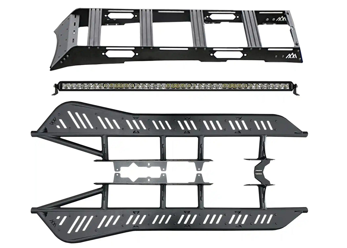 weekend-warrior-toyota-tacoma-off-road-rock-slider-light-roof-rack-kit - NVMOS