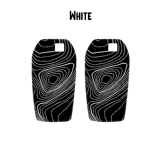 StickerFab Topographic Key Fob Overlays - 2024+ Tacoma / 2025+ 4Runner