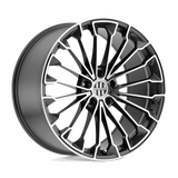 Victor Equipment Wurttemburg Wheel - Gunmetal w/ Mirror Cut Face